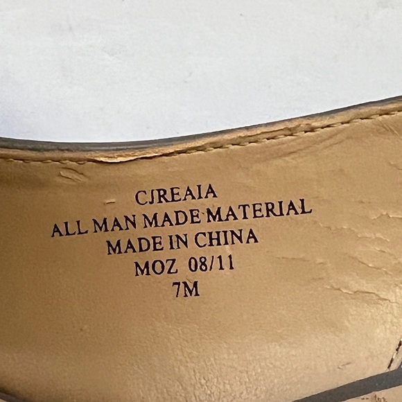 Circa Luxe Joan & David Cjreaia Cork Wedge Heels Shoes Size 7 - Picture 6 of 11